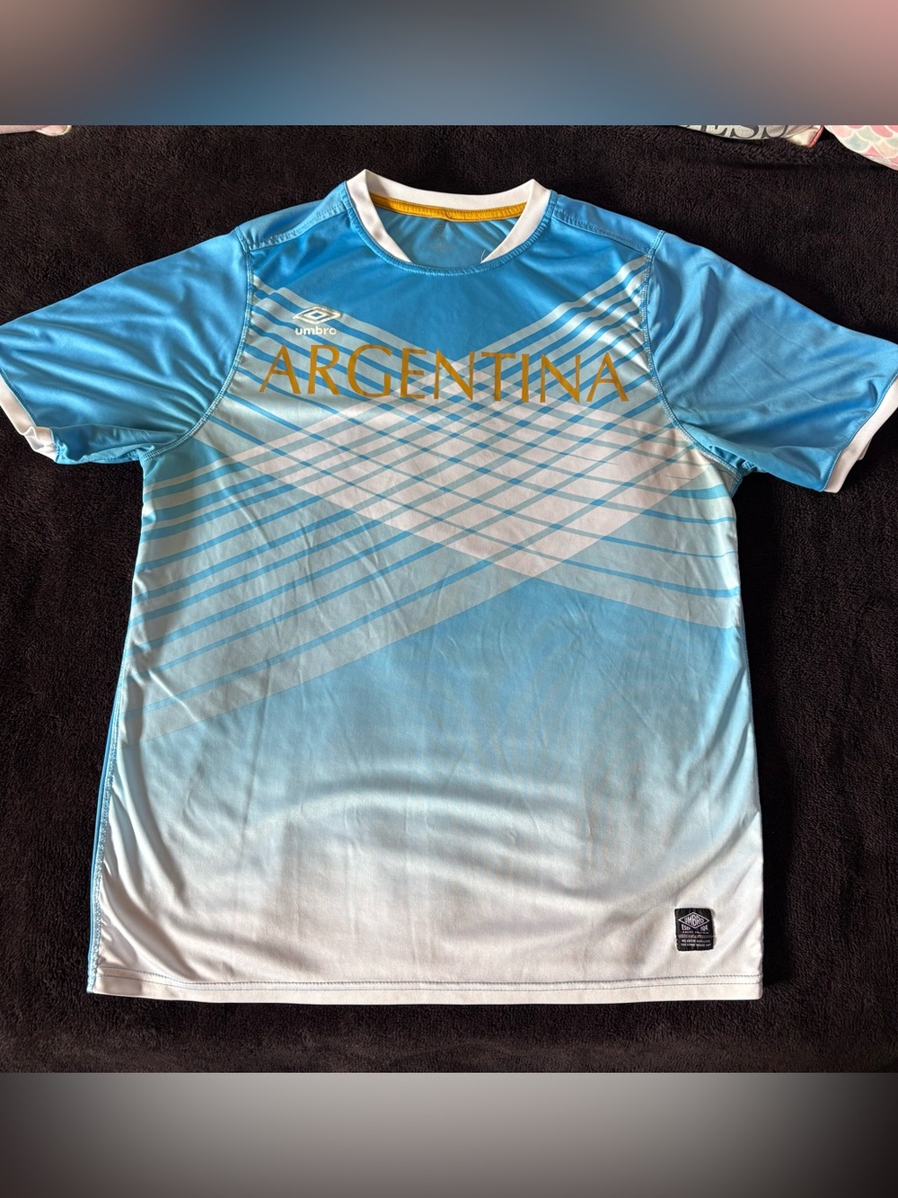 Argentina national football team x Umbro blue soccer jersey XL
